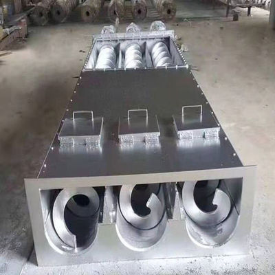 Transportador de tornillo sin eje resistente a altas temperaturas de acero inoxidable