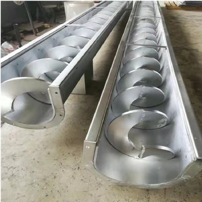 Espiral de la máquina del transportador de tornillo del cemento del silo del acero inoxidable para el polvo
