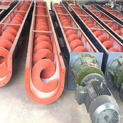Espiral de la máquina del transportador de tornillo del cemento del silo del acero inoxidable para el polvo