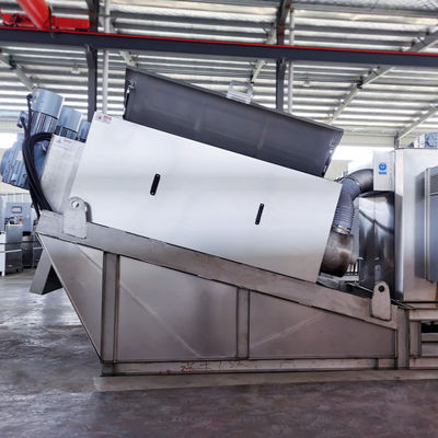 Máquina de desecación Volute automática de desecación del equipo del barro de la prensa de tornillo