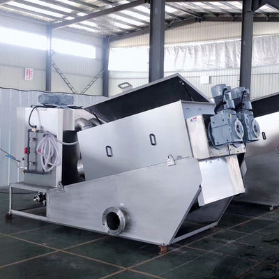 Máquina de desecación Volute automática de desecación del equipo del barro de la prensa de tornillo