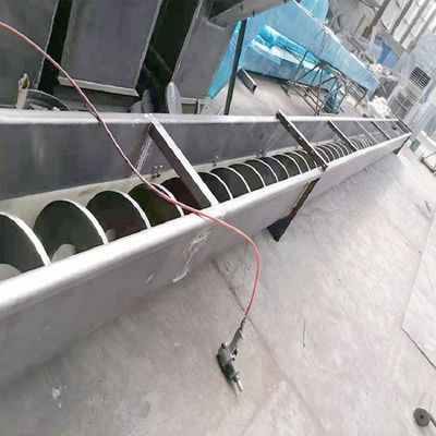 Transportador de tornillo de acero inoxidable horizontal del eje doble 1000m m para la industria hullera