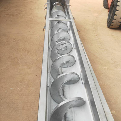Tipo máquina SS316L 1-10t/h de U del transportador de tornillo del taladro del polvo del barro de Shaftless