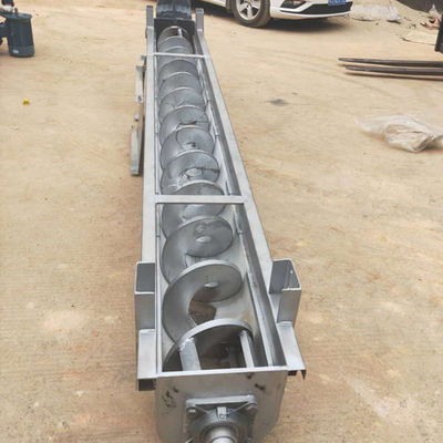 Tipo máquina SS316L 1-10t/h de U del transportador de tornillo del taladro del polvo del barro de Shaftless
