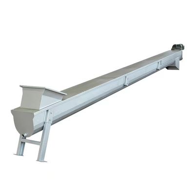 Tipo de acero adaptable longitud seca del transportador de correa del tornillo de carbono U del alimentador los 7m del polvo