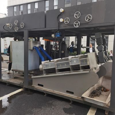 máquina de desecación del barro de la prensa de tornillo 90-150kg/H para la fábrica de impresión y de teñido