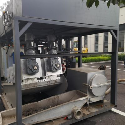 máquina de desecación del barro de la prensa de tornillo 90-150kg/H para la fábrica de impresión y de teñido