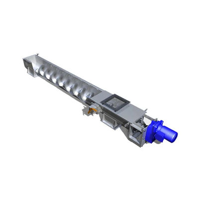 Transportador de tornillo espiral del grano concreto de la cal del carbón del cemento 304/316SS 1.5-5.5kw