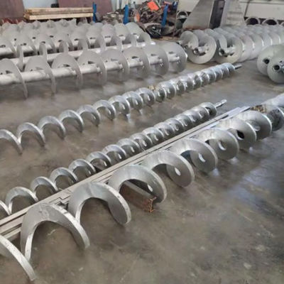 Transportador de tornillo espiral del grano concreto de la cal del carbón del cemento 304/316SS 1.5-5.5kw
