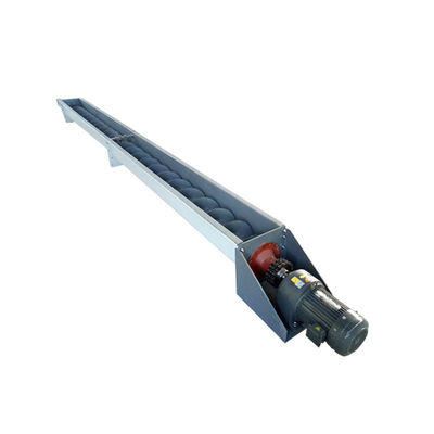 la longitud del 1~100m automatizó el transportador de tornillo de acero de Shaftless de carbono para el polvo del grano del cemento