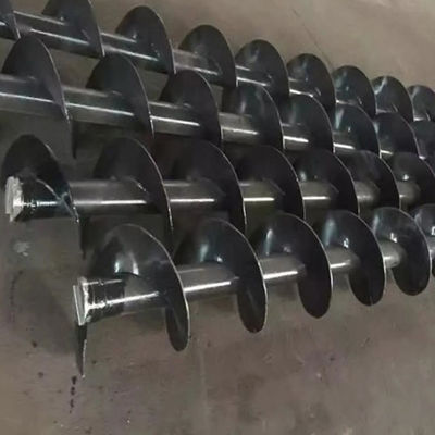 la longitud del 1~100m automatizó el transportador de tornillo de acero de Shaftless de carbono para el polvo del grano del cemento