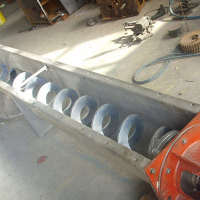 Transportador de acero inoxidable 12t/H del espiral del transportador de tornillo de la velocidad ajustable
