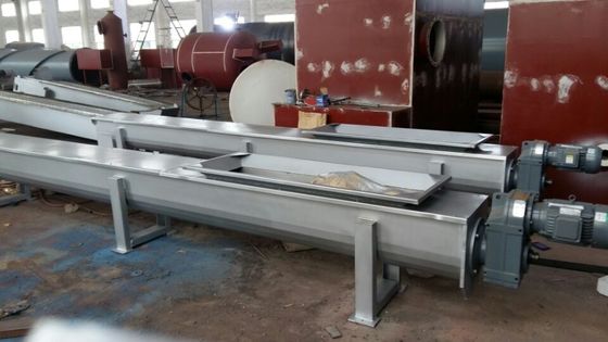 Transportador de correa de acero del tornillo de carbono, transportador de tornillo de la descarga de 300m m