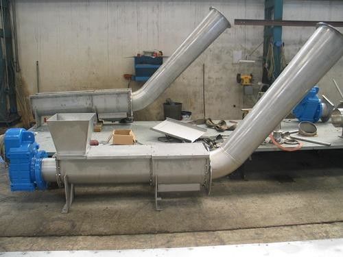 sistema de la prensa de tornillo 6.5m3/h para el tipo del eje del tratamiento de aguas residuales
