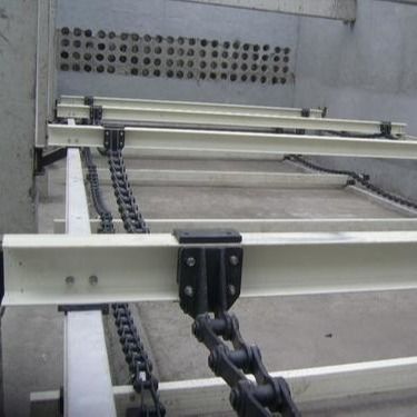 acero de carbono de cadena del sistema del raspador de 3M para el tanque del tratamiento de aguas